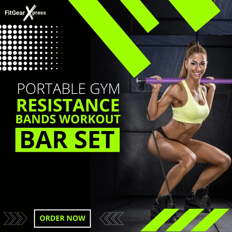 RESISTANCE BAND + WORKOUT BAR SET C - THUMBNAIL